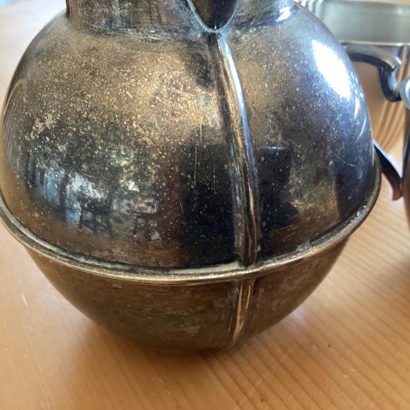 Vintage silver or silver plated? Creamer, sugar bowl, and teapot - WM Roger’s - Picture 6 of 16